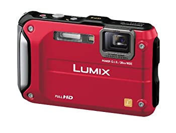 【中古品】パナソニック デジタルカメラ LUMIX FT3 スパーキーレッド DMC-FT3-R(中古品)