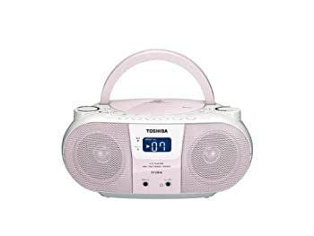 【中古品】TOSHIBA CDラジオ 【CUTEBEAT】 ピンク TY-CR10(P)(中古品)