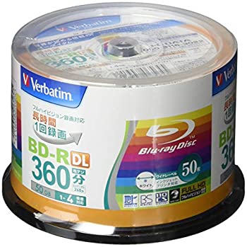 【中古品】Verbatim バーベイタム 1回録画用 ブルーレイディスク BD-R DL 50GB 50枚 (中古品)