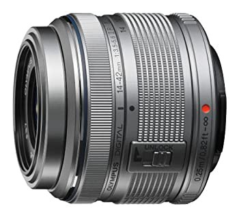 【未使用 中古品】OLYMPUS 標準ズームレンズ M.ZUIKO DIGITAL 14-42mm F3.5-5.6 II R シルバ (中古品)