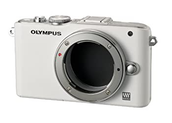 OLYMPUS ミラーレス一眼 PEN Lite E-PL3 ボディ ホワイト E-PL3 BODY WHT(中古品)