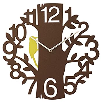 【中古品】INTERFORM INC. インターフォルム 掛け時計 壁掛け 鳥 振り子 ブラウン イ (中古品) 12,027円