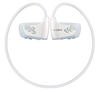【中古品】SONY ウォークマン Wシリーズ 4GB ヘッドホン一体型 防水タイプ ホワイト N(中古品)