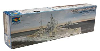 【中古品】トランペッター 1/350 イギリス海軍戦艦 HMS クィーン・エリザベス プラモ (中古品)