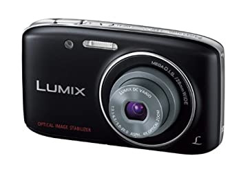 【中古品】パナソニック デジタルカメラ ルミックス S2 光学4倍 ブラック DMC-S2-K(中古品)