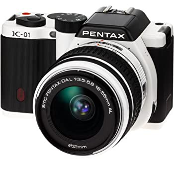 【中古品】PENTAX ミラーレス一眼カメラ K-01ズームレンズキット ホワイト/ブラック K(中古品)