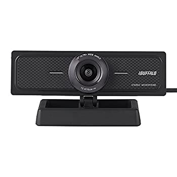 【中古品】iBUFFALO マイク内蔵200万画素WEBカメラ 120°広角ガラスレンズ搭載モデル (中古品)の通販は 5,343円