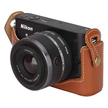 【中古品】HAKUBA 一眼カメラケース ホンガワボディケース 1 J2 ブラウン DBC-N1J2BR(中古品)の通販は 10,934円