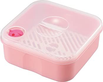 【中古品】川崎合成樹脂 レンジパル スクエア M ピンク MW-014(中古品)/ホーム＆キッチン 電子レンジ調理用品/川崎合成樹脂/