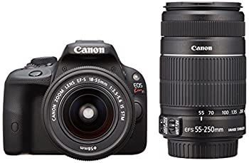 【中古品】Canon デジタル一眼レフカメラ EOS Kiss X7 ダブルズームキット EF-S18-55 (中古品)