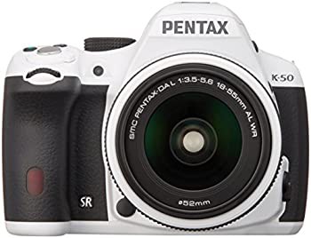 RICOH デジタル一眼レフ PENTAX K-50 DAL18-55mmWRレンズキット ホワイト K(中古品)