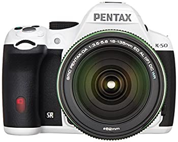 RICOH デジタル一眼レフ PENTAX K-50 DA18-135mmWRレンズキット ホワイト K(中古品)