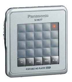 【中古品】Panasonic　パナソニック　SJ-MJ17-S シルバー　ポータブルMDプレーヤー　M(中古品)
