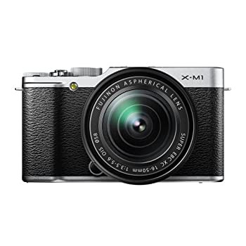 【中古品】FUJIFILM ミラーレス一眼 X-M1 レンズキット シルバー F X-M1S/1650KIT(中古品)