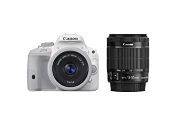 Canon デジタル一眼レフカメラ EOS Kiss X7(ホワイト) ダブルレンズキット (中古品)