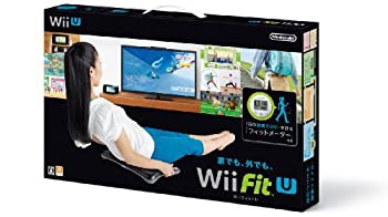 【未使用 中古品】Wii Fit U バランスWiiボード (クロ) + フィットメーター (ミドリ) セット (中古品)