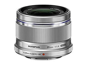 【中古品】OLYMPUS M.ZUIKO DIGITAL 25mm F1.8 シルバー マイクロフォーサーズ用 単焦(中古品)