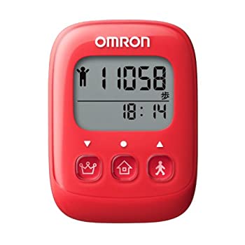 【中古品】オムロン(OMRON) 歩数計 WellnessLink レッド HJ-326F-R(中古品)