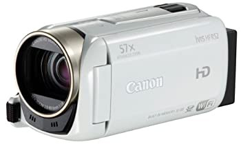 【中古品】Canon デジタルビデオカメラ i VIS HF R52 ホワイト 光学32倍ズーム IVISHFR(中古品)/家電＆カメラ ビデオカメラ/キヤノン/