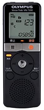 【未使用 中古品】OLYMPUS ICレコーダー Voice-Trek VN-7300 ブラック 2GB かんたんメモ録 VN(中古品)の通販は