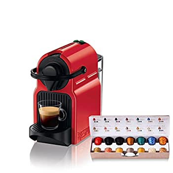 【中古品】ネスプレッソ カプセル式コーヒーメーカー イニッシア ルビーレッド 水タン(中古品)の通販は 19,483円