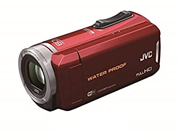 【中古品】JVC KENWOOD JVC ビデオカメラ 防水5m防塵仕様 内蔵メモリー64GB レッド GZ(中古品)