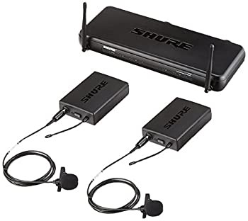 【未使用 中古品】SHURE デュアル 小型 ラベリア マイクロフォン 付属 システム SVX188J/CVL-(中古品)