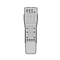 シャープ 液晶テレビ用リモコン RRMCGB047WJN5(0126380059)(中古品)
