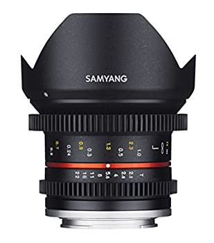 【未使用 中古品】SAMYANG 単焦点広角レンズ 12mm T2.2 キヤノン EOS M用 APS-C用(中古品)