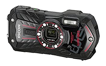 【中古品】RICOH 防水デジタルカメラ RICOH WG-30 エボニーブラック 防水12m耐ショッ (中古品)