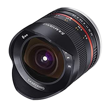 【中古品】SAMYANG 単焦点魚眼レンズ 8mm F2.8 II ブラック フジフイルム X用 APS-C用(中古品)