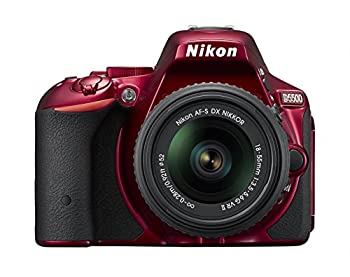 【中古品】Nikon デジタル一眼レフカメラ D5500 18-55 VRII レンズキット レッド 2416(中古品)