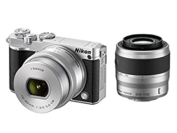 【中古品】Nikon ミラーレス一眼 Nikon1 J5 ダブルズームキット シルバー J5WZSL(中古品)