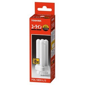 【中古品】東芝 FDL18EX-L/2 コンパクト形蛍光ランプ18形 電球色 5個入 FDL18EX-L-T後(中古品)の通販は