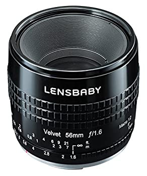 【未使用 中古品】Lensbaby ソフトレンズ Velvet 56 56mm F1.6 ニコンFマウント ブラック フ (中古品)