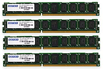 【中古品】アドテック DDR3L-1600 RDIMM 8GB DR VLP 4枚組(中古品)