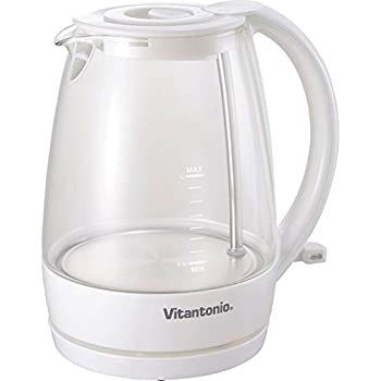 【中古品】vitantonio ビタントニオ ガラスケトル ホワイト [VEK-600-W] 電気ケトル(中古品)