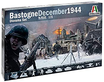 【未使用 中古品】イタレリ 1/72 WW.II バストーニュの戦い 連合国軍VSドイツ軍 ジオラマセッ(中古品)