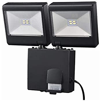【中古品】monban LEDセンサーライト 2灯 4W ソーラー式_LS-SH2D4-K 07-8287(中古品)の通販は