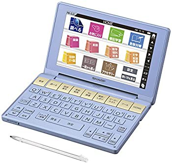 【中古品】シャープ カラ—電子辞書 Brain 中学生モデル ブルー系 PW-SJ3-A(中古品)