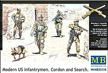 【中古品】MODERN US INFANTRYMEN. CORDON AND SEARCH 4 FIGURES 1/35 MASTER BOX 351(中古品)