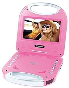 【未使用 中古品】Sylvania SDVD7049 7-Inch Portable DVD Player with Handle Pink by Sylv(中古品)