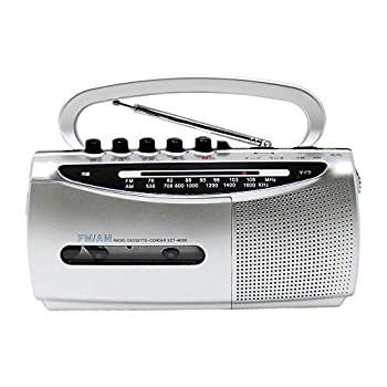 【未使用 中古品】WINTECH コンパクトラジカセ(FMワイドバンド対応) シルバー SCT-M200S(中古品)