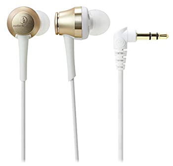 【未使用 中古品】audio-technica イヤホン カナル型 ハイレゾ対応 シャンパンゴールド ATH-C(中古品)