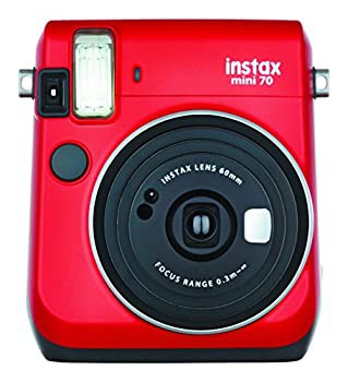 【中古品】FUJIFILM インスタントカメラ チェキ instax mini70 レッド INS MINI 70 RE(中古品)