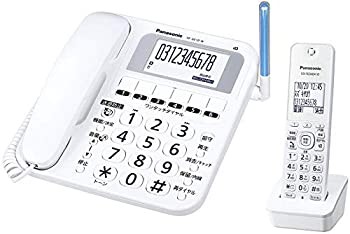 【中古品】パナソニック コードレス電話機(子機1台付き) ホワイト(中古品)