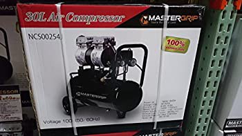 【未使用 中古品】MASTERGRIP オイルレス エアー コンプレッサー タンク容量30L 1.5馬力 NCS0(中古品)