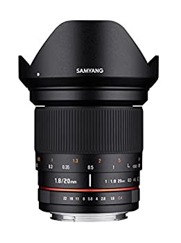 【中古品】SAMYANG 単焦点レンズ 20mm F1.8 ED AS UMC フジフイルム X用(中古品)