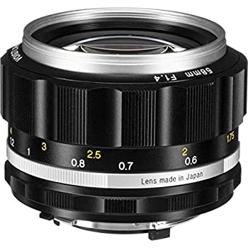 【中古品】Voigtlander Nokton 58mm f/1.4 SL II S Ai-Sレンズ シルバー(中古品)