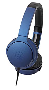 【未使用 中古品】audio-technica SoundReality ポータブルオンイヤーヘッドホン ディープブ (中古品)